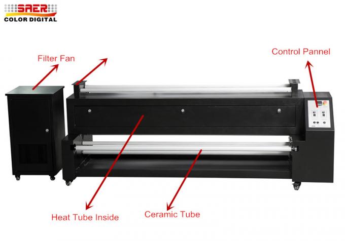 1800MM の車の机を広告するための高速染料の昇華機械は暖房に印を付けます 0