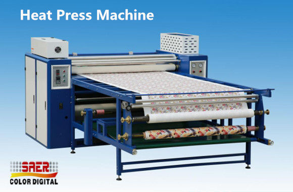 150m/時間の速度を印刷する昇華のための40kw評価される力の織物のカレンダー機械 3