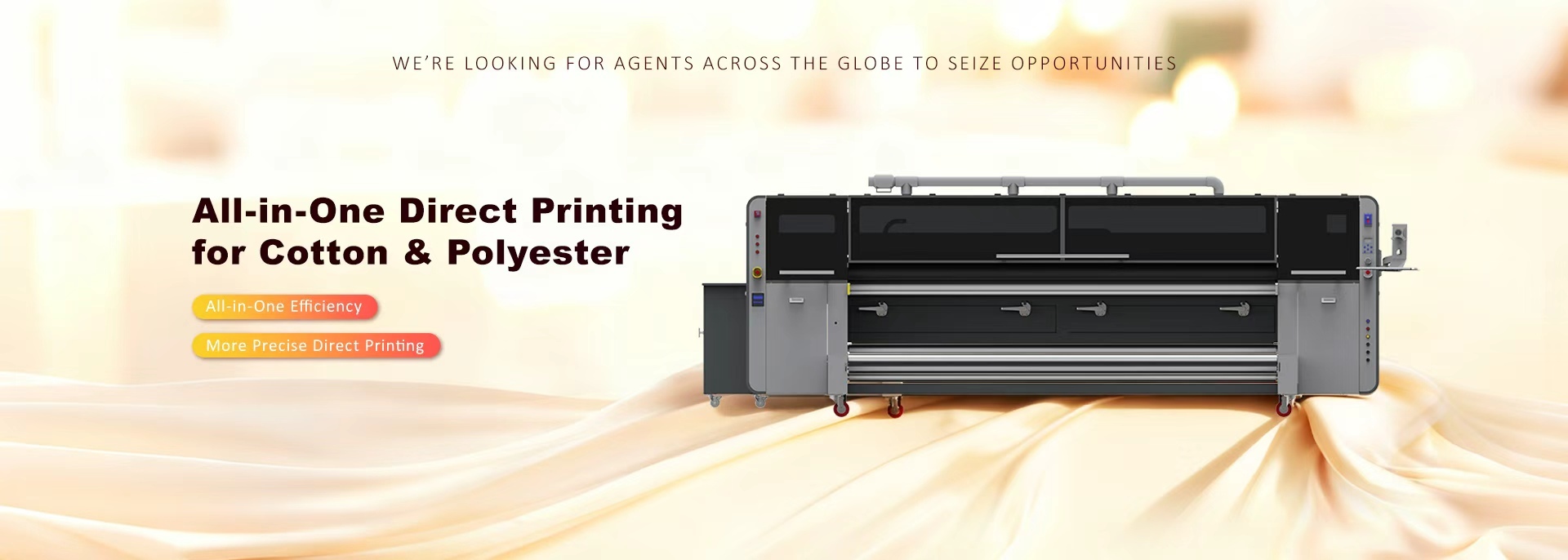 質 デジタル織物の印字機 工場