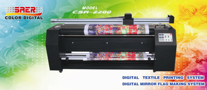 屋内および屋外ポスターのための二重直接側面のデジタル織物の印字機は作ります 2