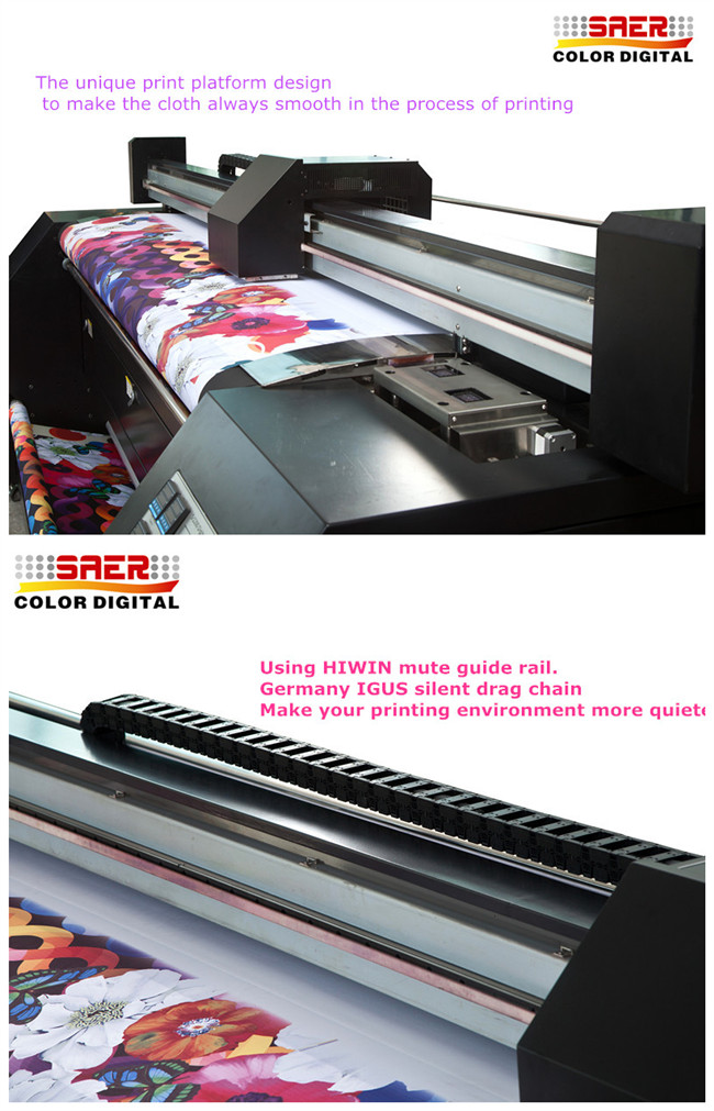 直接印刷する生地のためのDX7印字ヘッドのデジタル旗プリンター2.2m印刷物幅 0
