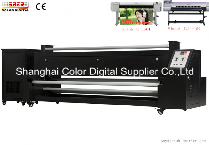 色の固定の昇華ドライヤー180cmの働く幅20 - 100m/時間の印刷物の速度 0