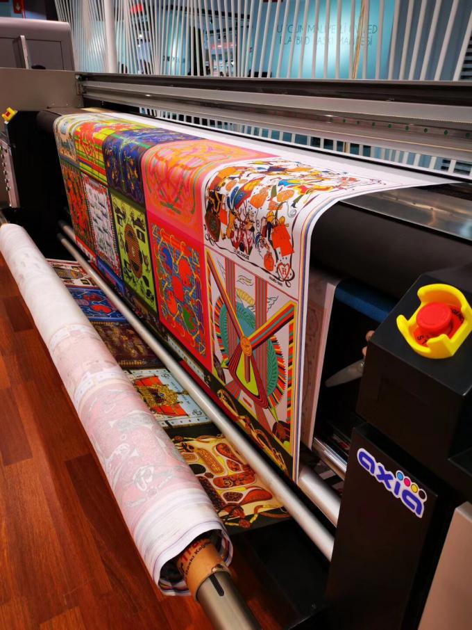 1つのステップ デジタル織物の印字機3.2のメートルの旗プリンター固定機械 0