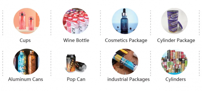 デジタルシリンダ式インクジェットプリンター ローータリー プラスチックボトル 飲料用品 自動UV印刷機 1