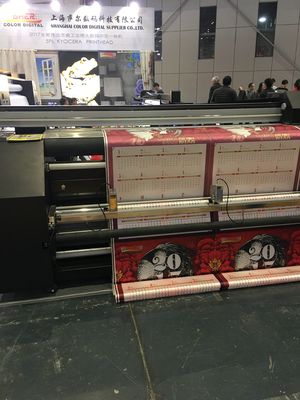 織物の旗のための二重CMYK連続的なインク供給の染料の昇華印字機