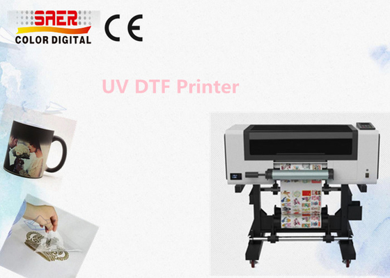 3頭のUVDTFプリンター A3サイズ 小型UV結晶ステッカー印刷機