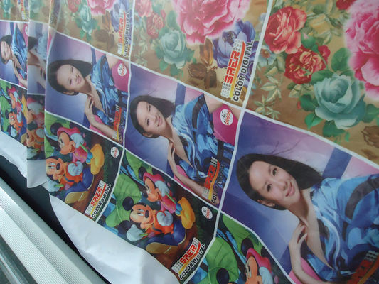 100%のポリエステルWindowsのカーテン/旗の生地110-250 G/GSM