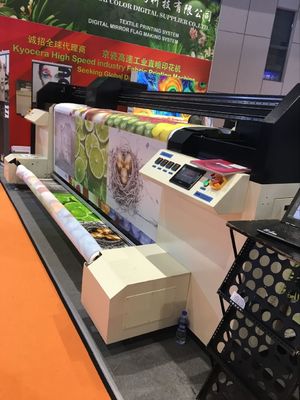 600 - 1800 Dpiの織物の印字機、二重Cmykの産業生地プリンターの