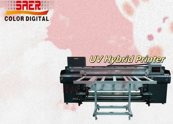SAER ホットセール UV印刷機 フラットベッド ハイブリッド UV ロール ロール と フラットベッド プリンター