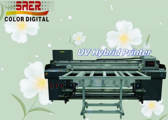 フラットベッドとロール ロール UV ハイブリッド オールインワンプリンター 多彩色UV印刷機