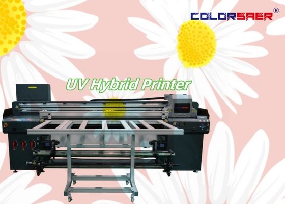 1.8m 6ft 幅 ロール ロール と フラットベッド UV ハイブリッド プリンター 多彩色