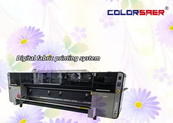 SAER I3200 プリントヘッド CMYK 4色&CMYKGRBK 8色 ポリエステル&綿材料用繊維印刷機 3.2m