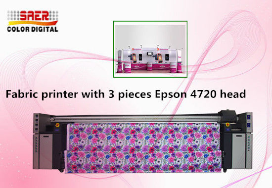 生地のためのヘッド プリンター デジタル織物の印字機3部分のEpson 4720