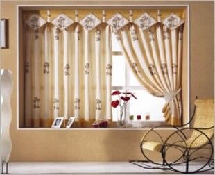 カーテンの作成のための白いポリエステル サテンのデジタル印刷の生地