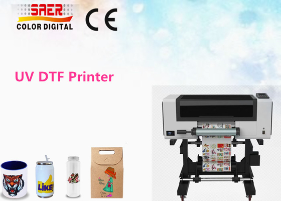 3頭のUVDTFプリンター A3サイズ 小型UV結晶ステッカー印刷機