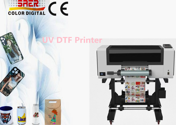 3pcsの頭を持つ1つの転送フィルムUV印刷機でUVDTFプリンター