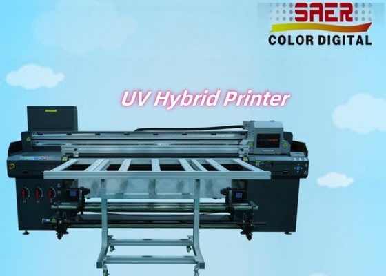 高精度・高速ハイブリッドUVフラットベッドプリンターとロール・トゥ・タール印刷機 UVベルトコンベーハイブリッドインクジェットプリンター