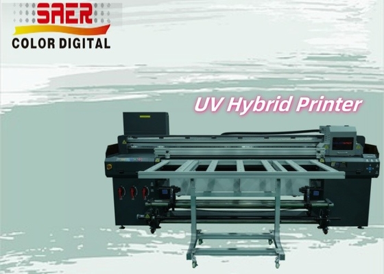 ロール・トゥ・ロール・アンド・フラットベッドUVプリンター CMYK ホワイト・バーニッシュ UV印刷機