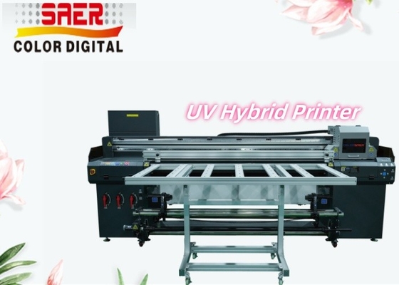 フラットベッドとロールをロールするUVプリンター 革壁紙キャンバスフィルム 高い解像度 Borad