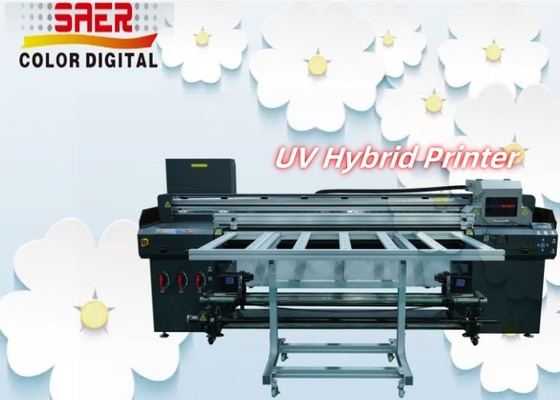 デジタル自動UVプリンター ロールからロールとフラットベッドハイブリッドUV印刷機
