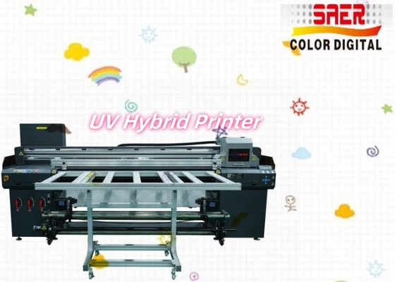 デジタル自動UVプリンター ロールからロールとフラットベッドハイブリッドUV印刷機