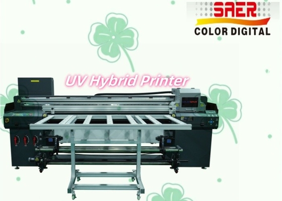 SAER UVプロッタ 高解像度プリンタヘッド 幅広く ロールからロールとフラットベッドのUVハイブリッド印刷機