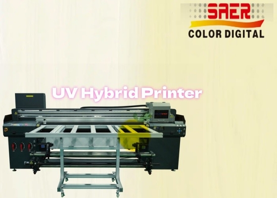 SAER 上海サプライヤー フラットベッドとロール ロール UVハイブリッドプリンター CMYKW 漆器