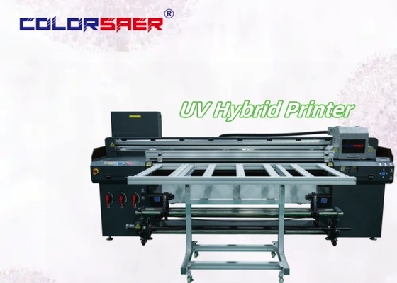 上海工場SAER ロールからロールとフラットベッドのUVハイブリッドプリンター