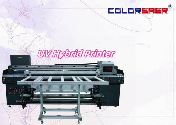 高容量 広形 多機能 インクジェット フラットベッド ロール ロール UV ハイブリッド プリンター