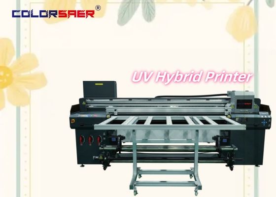 上海 工場直販 2400dpi UVプロット フラットベッドとロール ロール UVハイブリッドプリンター