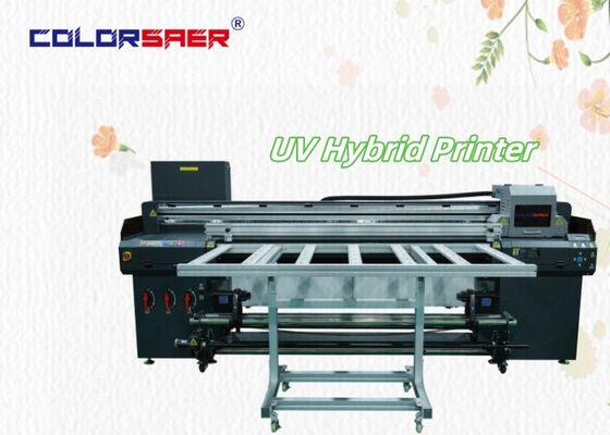 上海 工場直販 2400dpi UVプロット フラットベッドとロール ロール UVハイブリッドプリンター