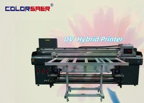 6フィートフラットベッド&ロールは,すべての異なる材料のための1つのUVハイブリッドプリンターにロール