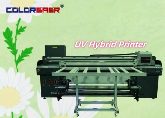 1.8m UVハイブリッドプリンター 屋外・屋内広告 CMYK+W+CMYK+バーニッシュ