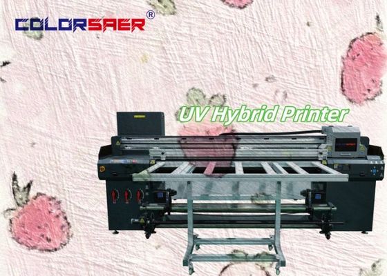 自動工業レベルUV印刷機 フラットベッドとロール ロール UVハイブリッドプロット