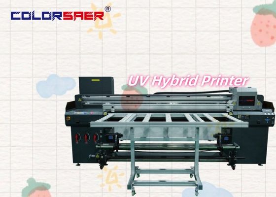工場価格 6FT UV フラットベッドとロール ロール ハイブリッドプリンター 連続産業生産のためのコンベヤーベルト