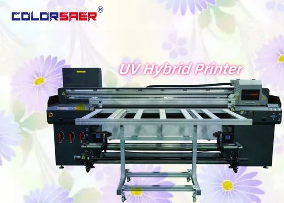 高速自動フラットベッドとロールをロールするUVハイブリッドプロラー