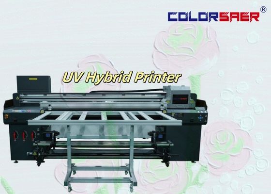 カラー SAER 6 フィート ワイド フォーマット UV インクジェット プリンター ロール ロール と フラットベッド UV ハイブリッド プリンター