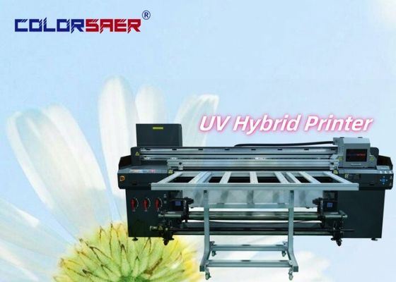 中国 工場 良質 UV プリンタ フラットベッドとロール ロール UV ハイブリッドプリンター