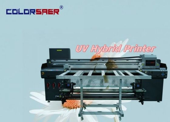 中国 工場 良質 UV プリンタ フラットベッドとロール ロール UV ハイブリッドプリンター