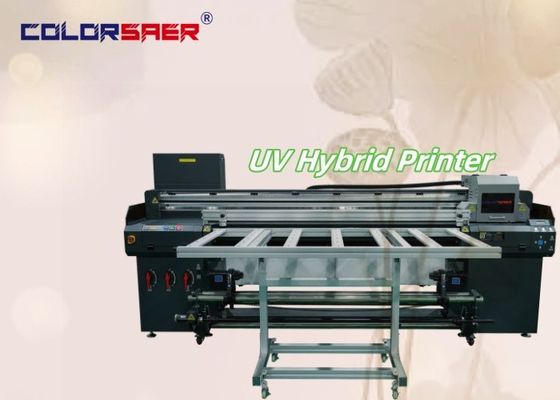 UVハイブリッドプリンター カラー SAER フラットベッド ロール・トゥ・ロール I3200 異なる材料のための新しいUVプロッター