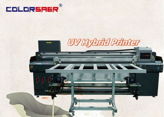 上海 メーカー デジタルハイブリッド UV プランター 広形プリンター 6 フィート ロール ロール フラットベッド UV ハイブリッドプリンター