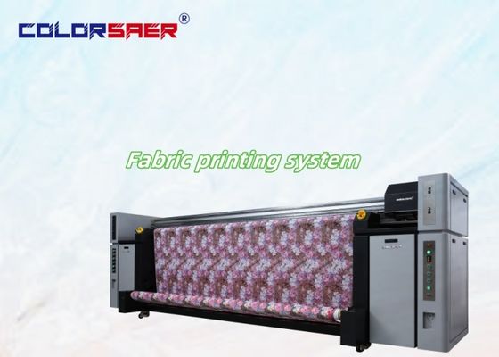 中国製、大型ロールツーロール、オールインワン、コットン＆ポリエステルテキスタイル印刷機