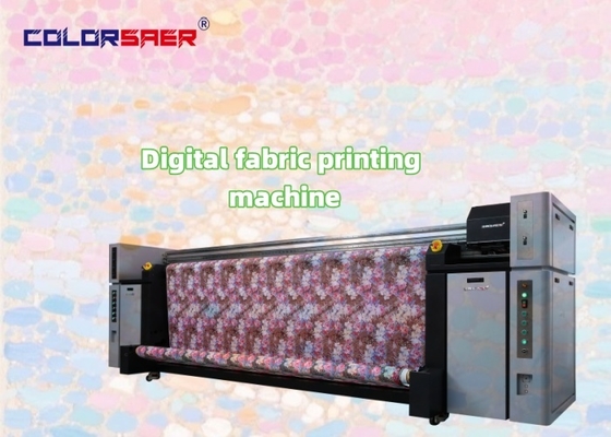 8つのエプソンヘッドを持つSAER 3.2mデジタルファブリックプリンタ CMYK