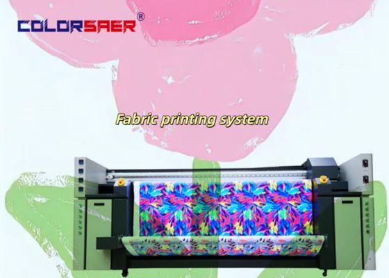 カラーSAER品質保証 インクジェットプロッター 4 & 8 カラー繊維印刷機