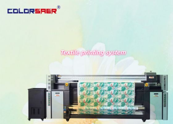 高DPI ワイドフォーマット ロール・トゥ・ロール 繊維印刷システム 4pcs i3200 競争力のある価格で印刷頭