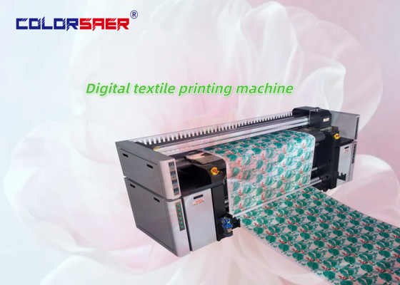 Large format CMYK or CMYKGRBK Textile printing system for polyester or cotton fabric with sublimation ink or pigment ink