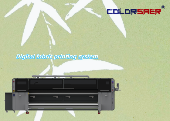 SAER Roll to Roll Textile Printer With Far Infrared Tube Heater 4 & 8 Print Heads Textile Printing System