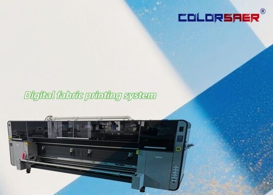 4 色/CMYK デジタルファブリック印刷システム 3200 ミリメートル大判テキスタイルプロッタ KJ4B-QL 産業用プリントヘッド