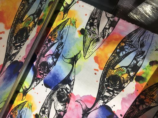 Epson 4720の傘/テントのために自動ヘッド インクジェット織物の印字機