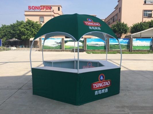 ゆがみは屋内/屋外広告のためのデジタル印刷の生地50mの長さ110GSMの重量を編みました